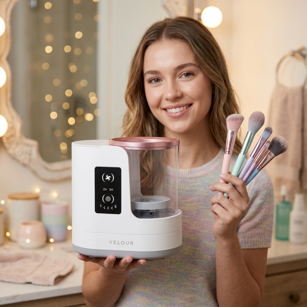 Velour Original Electric Brush Cleaner