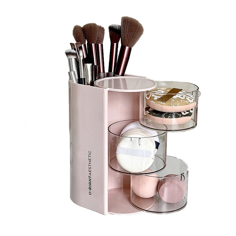 Velour Rotating Brush Organizer