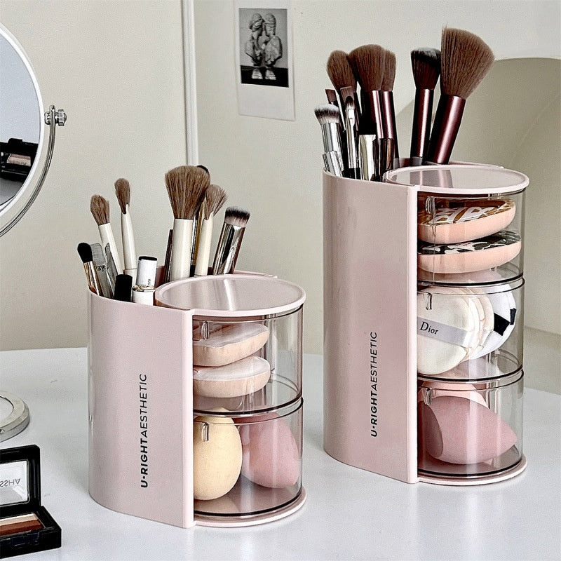 Velour Rotating Brush Organizer