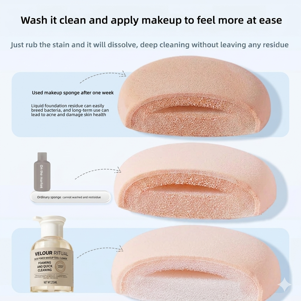 Velour Brush & Sponge Deep Cleanser