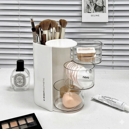 Velour Rotating Brush Organizer