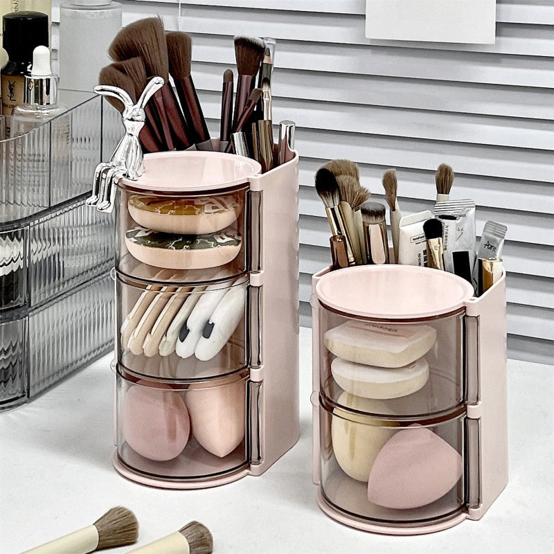 Velour Rotating Brush Organizer