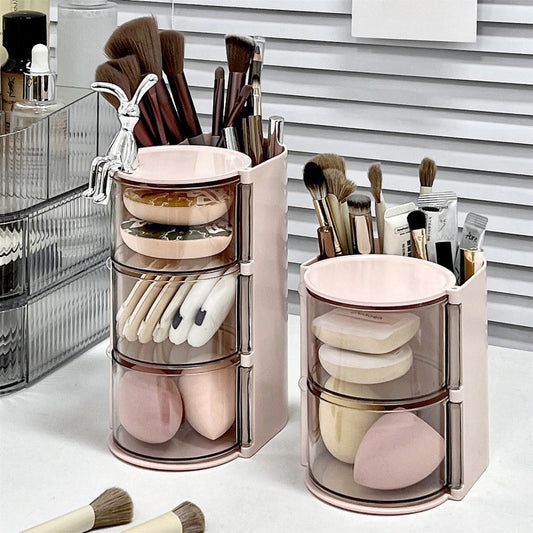 Velour Rotating Brush Organizer