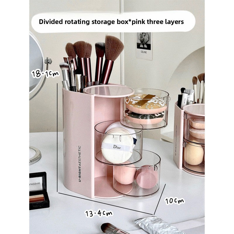 Velour Rotating Brush Organizer