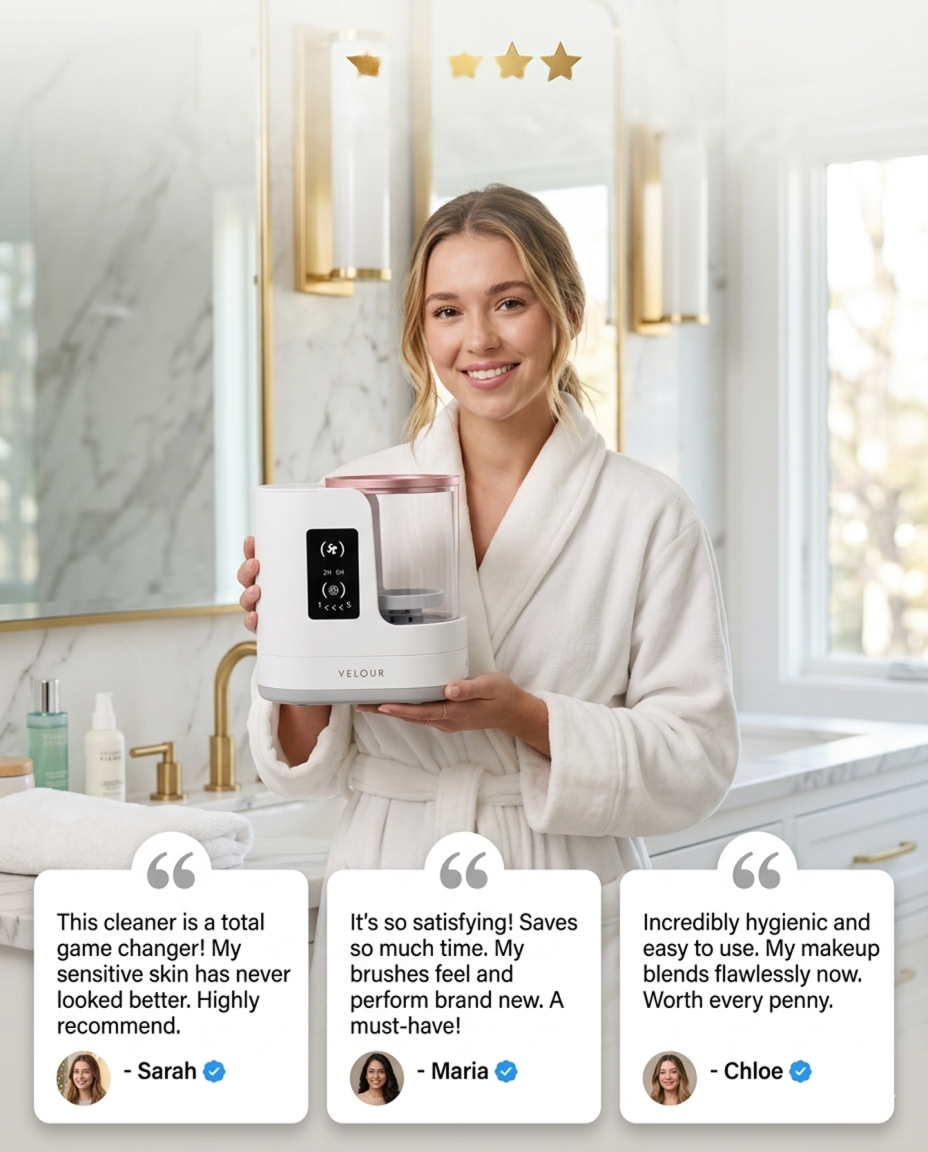 Velour Original Electric Brush Cleaner